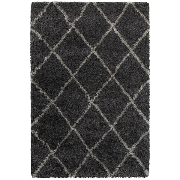 Oriental Weavers Henderson 090K1 6x9 Rectangle - Charcoal/ Grey-Polypropylene H090K1200290ST - main